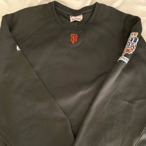 Majestic San Francisco Giants Warm Up World Series 2010 Patch Vintage